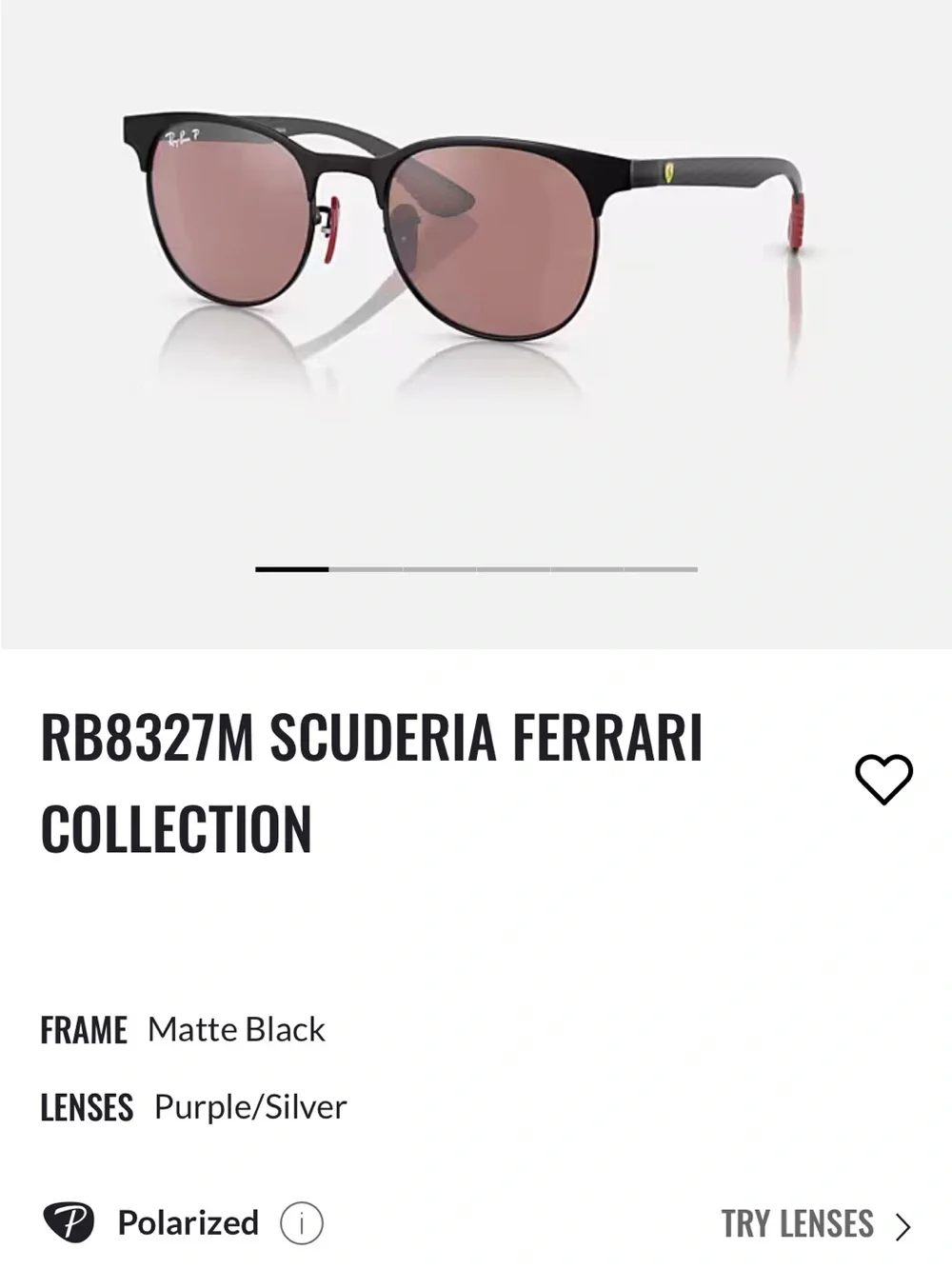Ray-Ban Scuderia Ferrari RB8327M Men's Polarized Sunglasses with Case